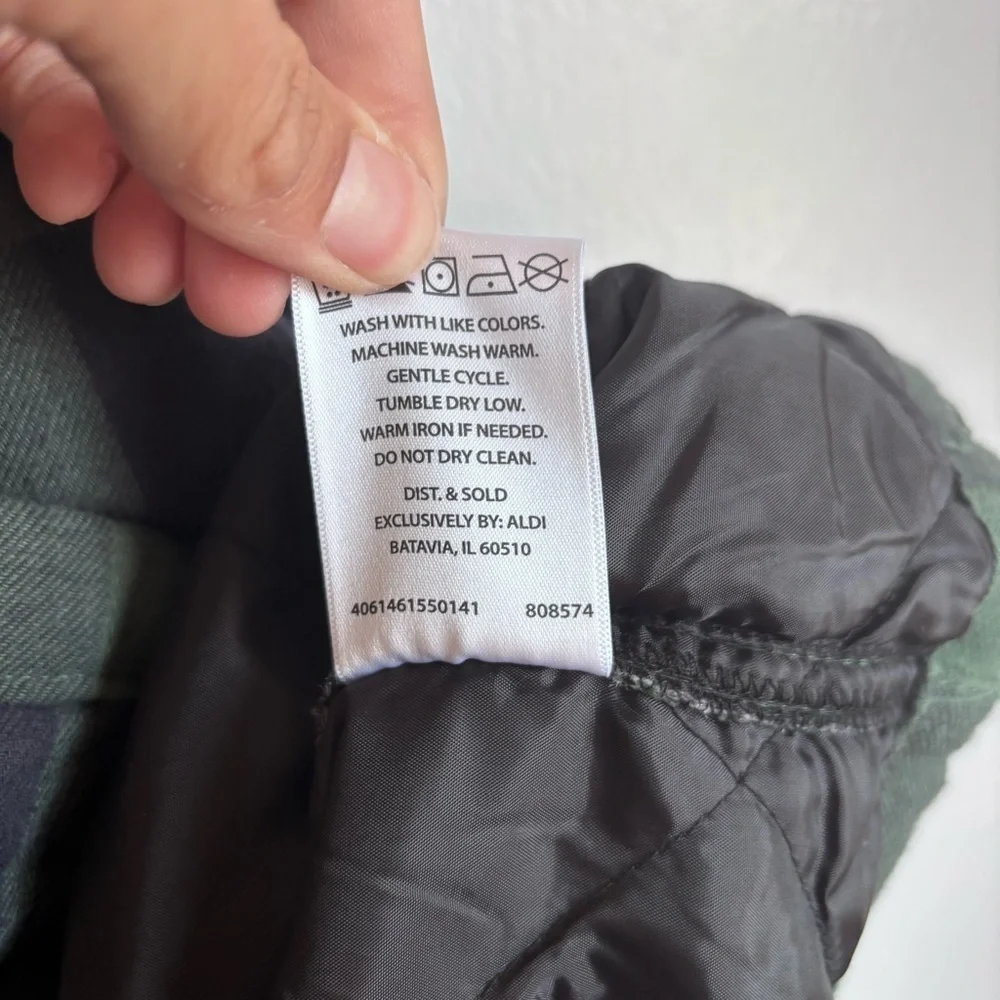 ⭐️⭐️⭐️Men’s Adventureridge green and black thick Flannel jacket size Large